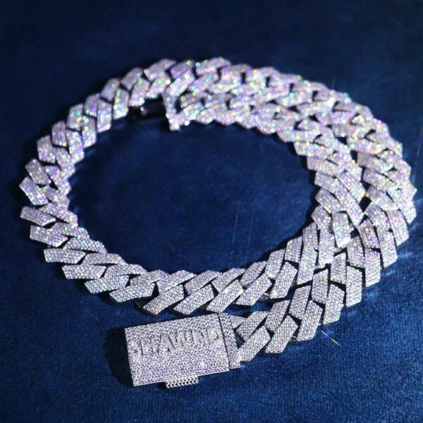 Custom Diamond Cuban Link Chain (New, 1kg+, VS/VVS, 18k Gold)